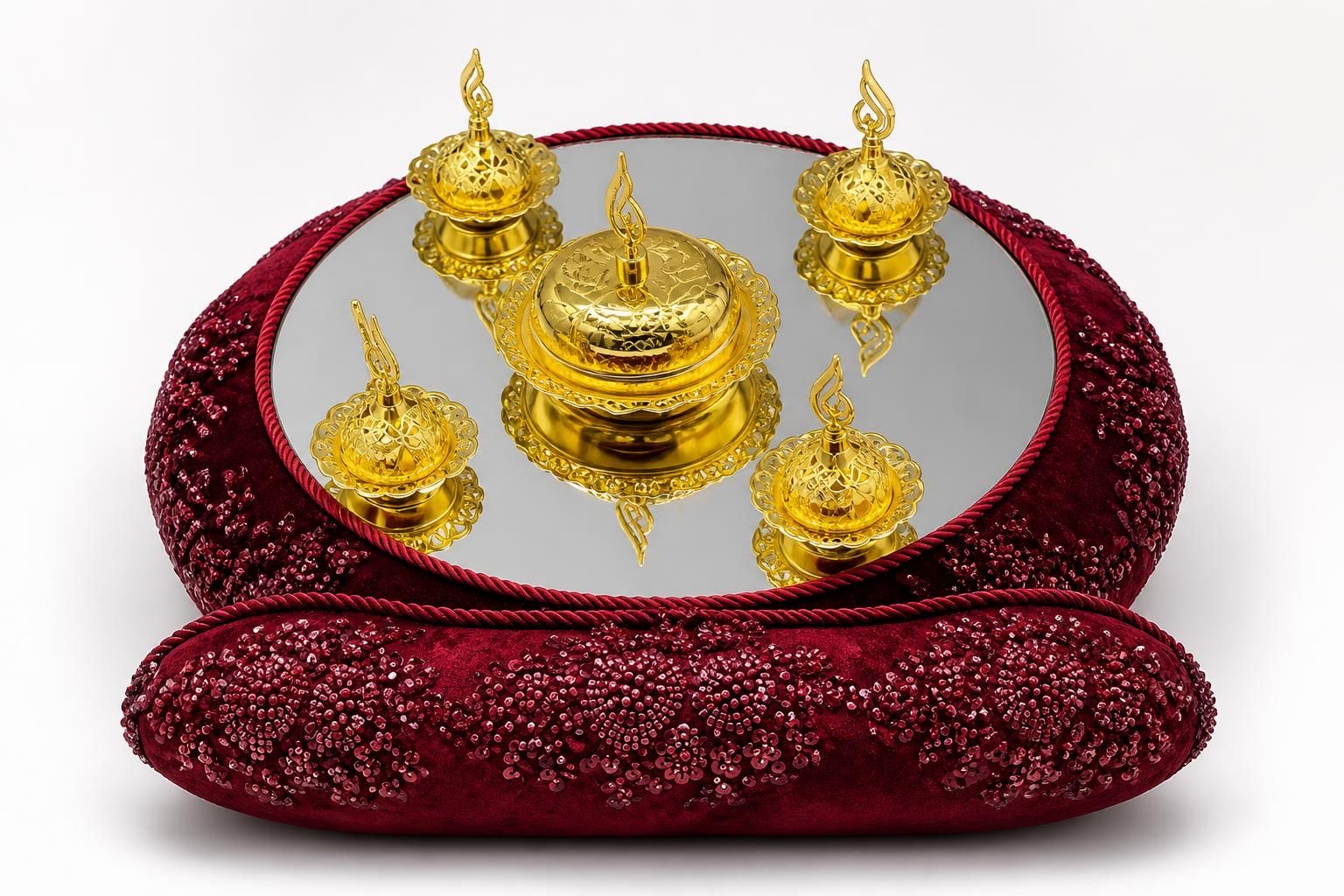 سینی و سبد حنا مدل VIP سفید - 4