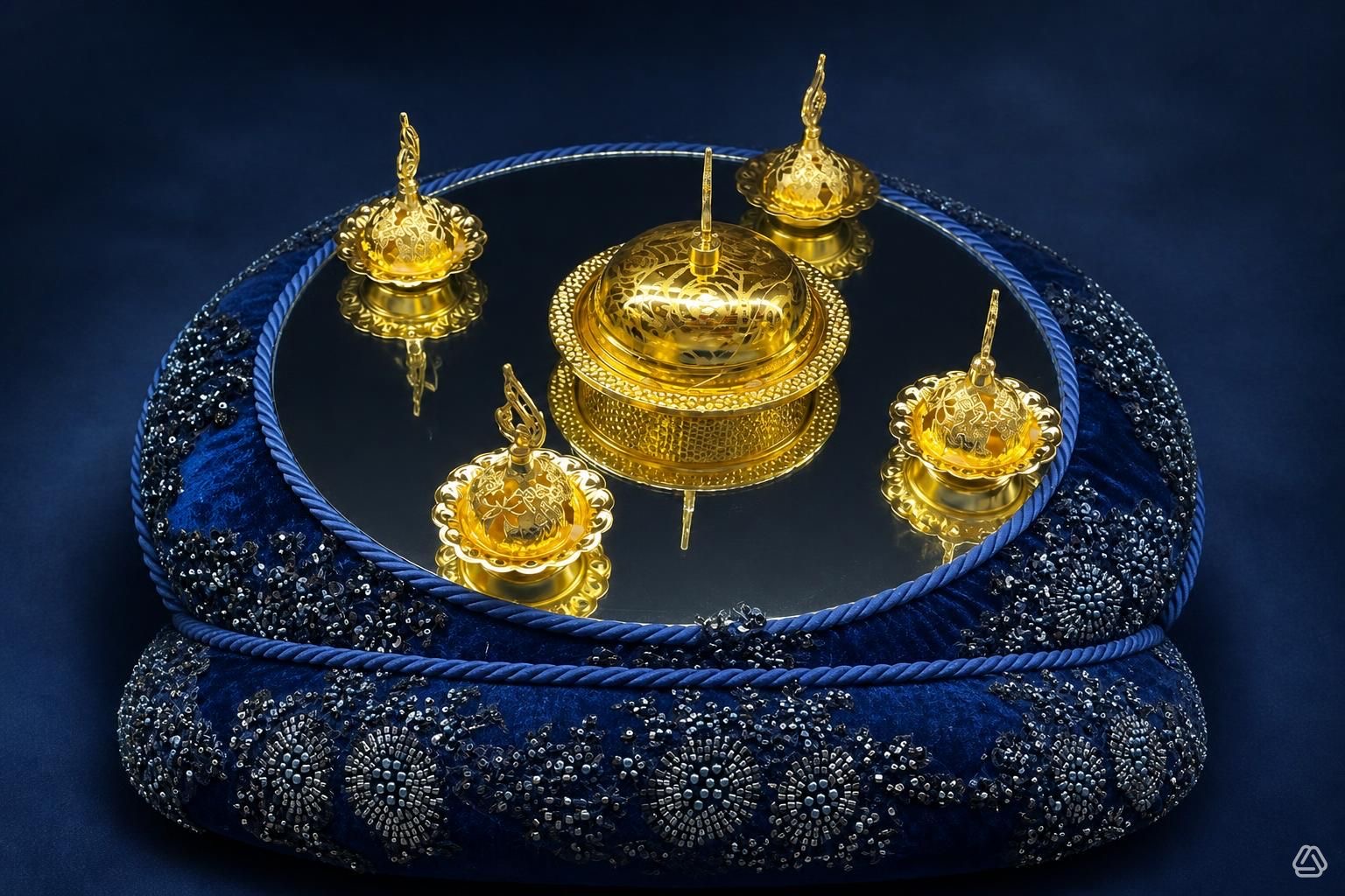 سینی و سبد حنا مدل VIP سفید - 3
