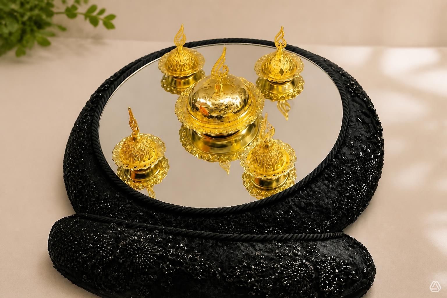 سینی و سبد حنا مدل VIP سفید - 2